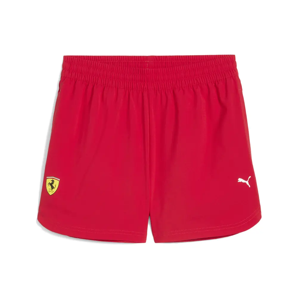 PUMA Womens Scuderia Ferrari Race Woven Shorts Casual Bottoms Casual - Red