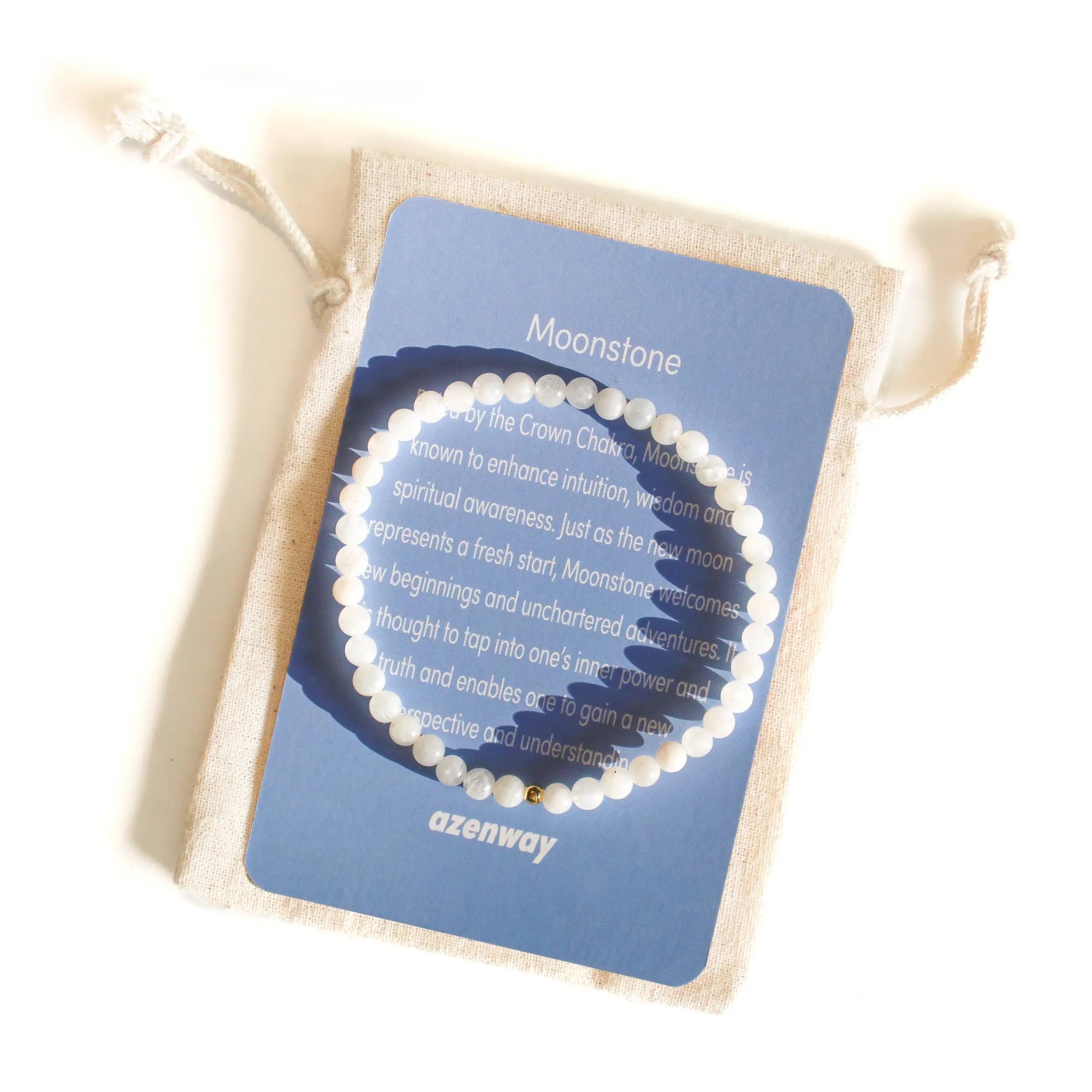Moonstone Bracelet | Gold or Silver Accent