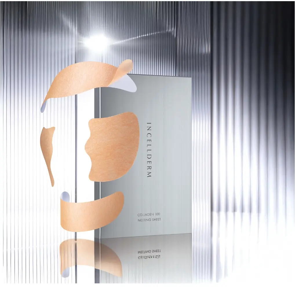 INCELLDERM COLLAGEN 100 MELTING SHEET Facial Collagen Melting Sheet Mask Pack