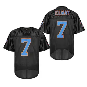 Men's Football Jersey #7 Mesh Breathable, Slightly Stretchy, Letter and Number Embroidery