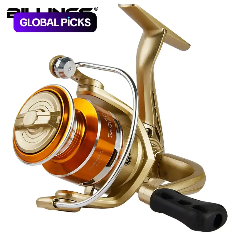 Billings AC 1000-7000 Series Spinning Reel, 1 Count, 5.2:1 Gear Ratio, 22lb Max Drag, Durable Metal Spool, Saltwater Ready Reel, for Freshwater & Saltwater Fishing, Fishing Tackle, Fishing Equipment, Fishing Tools #GLOBAL PICKS