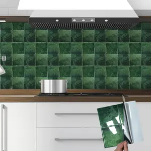 20pcs 3D Crystal Drop Glue Wall Stickers, Self-Adhesive Mosaic Wallpaper, Waterproof & Heat Resistant, Ideal for Kitchen, Bathroom, Home Decor