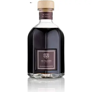 Dr. Vranjes Rosso Nobile 500ml Diffuser with Double Pack of Black Sticks - Luxury Home Fragrance from Italy, Featuring Fruity Notes of Orange, Strawberry, and Red Berries, Enhanced with Birch