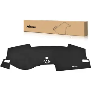 Nilight Suede Material Dash Cover for Honda Civic 2022-2025, Custom-Fit Non-Slip Dashboard Mat, Sunshade Glare Protector, Black Car Interior Accessory