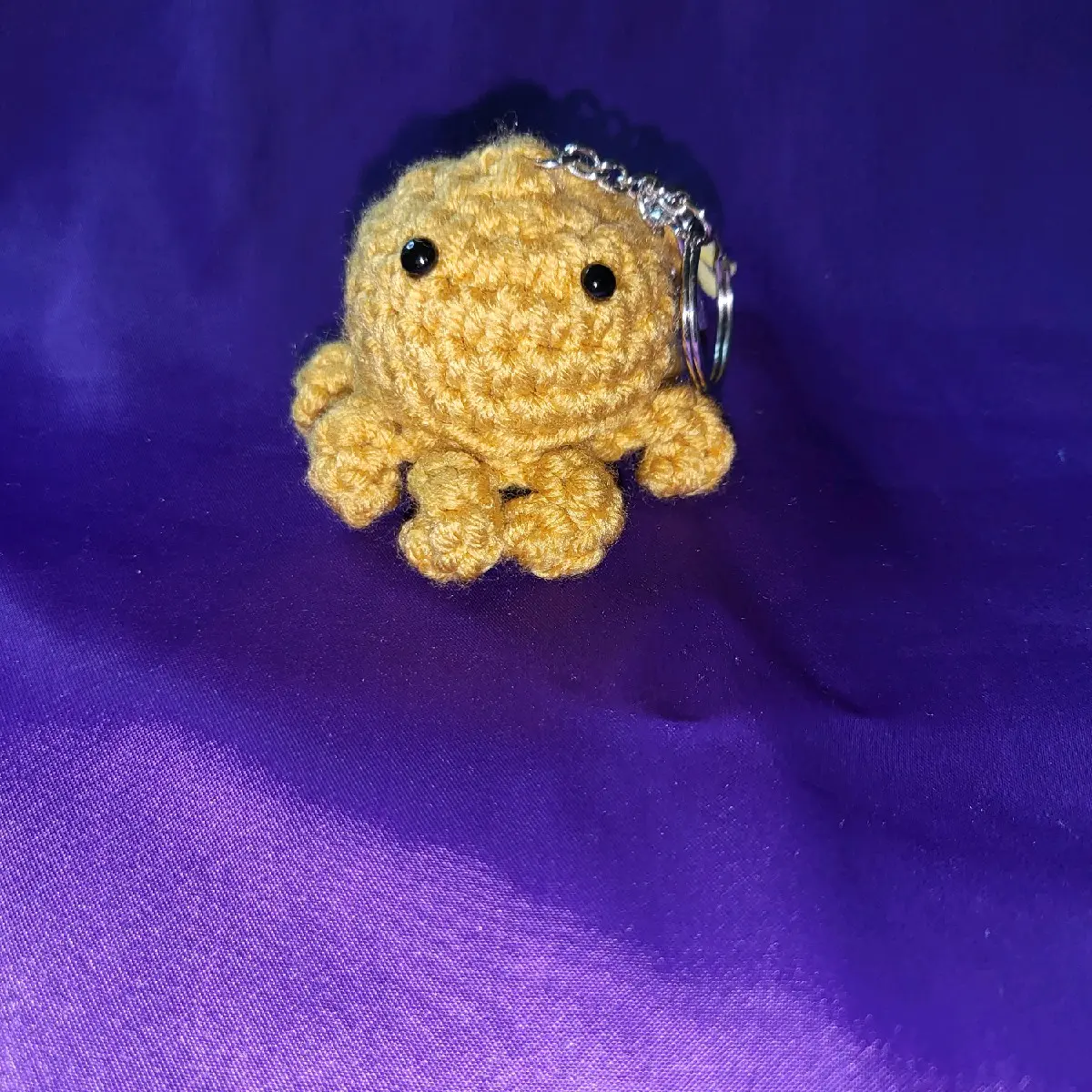 crochet octopus keychains