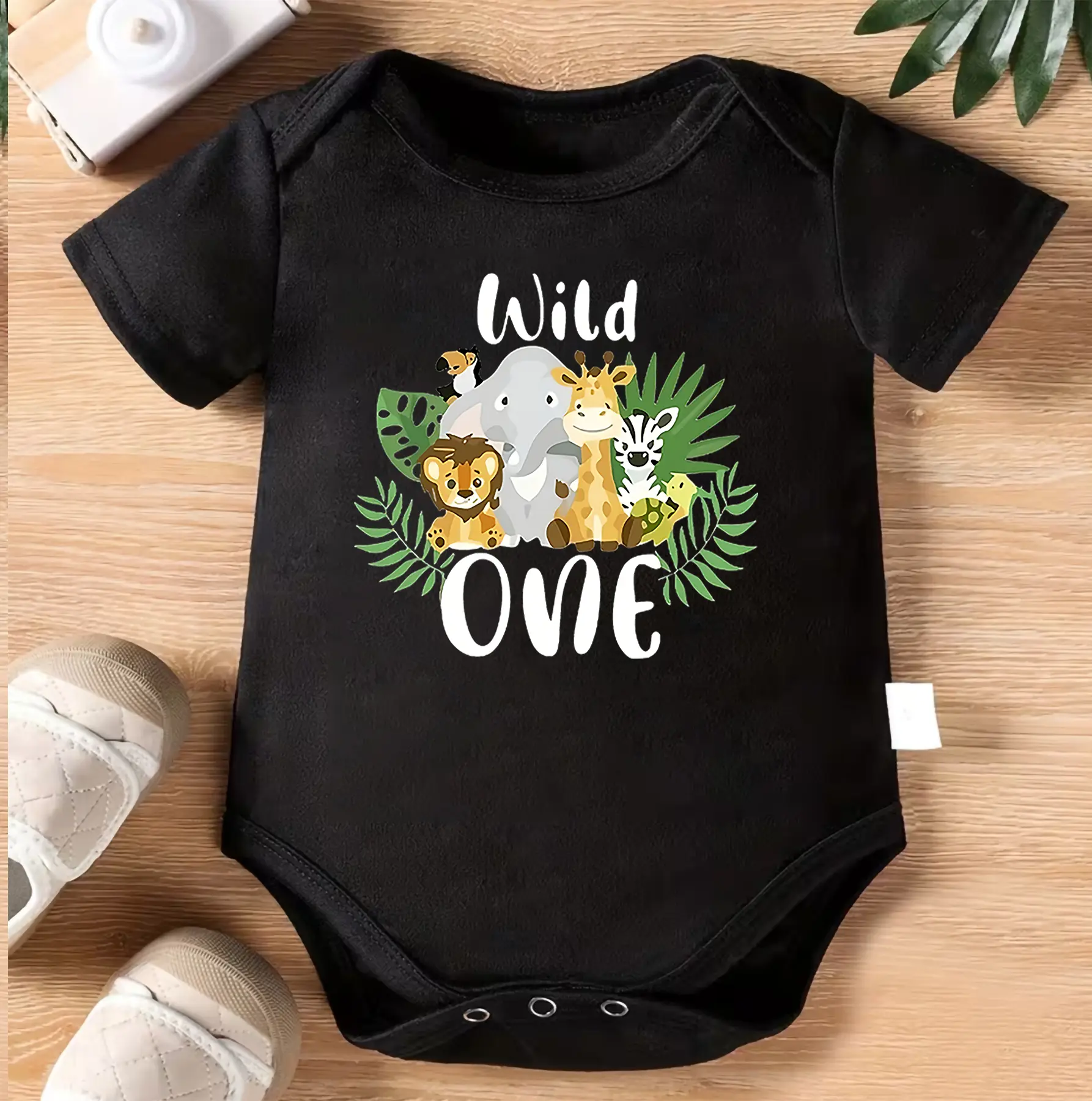 Wild One Baby Bodysuit | Safari First Birthday Onesie | Jungle Animal Birthday Outfit | Cute Safari Baby Clothes | Wild One Cake Smash Romper | Zoo Theme Birthday Gift