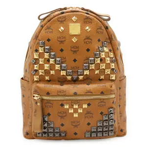 Pre-owned MCM Canvas Tote Bags Visetos Coated Backpack