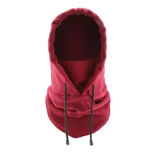 Winter Men's & Women's Fashion Warm Hats Waterproof Wool Balaclava Hooded Neck Scarves for Hiking Gray Black Orange Yellow Navy Blue Light Pink