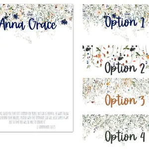 4.25x5.5 Custom Floral Tear-Away Notepad
