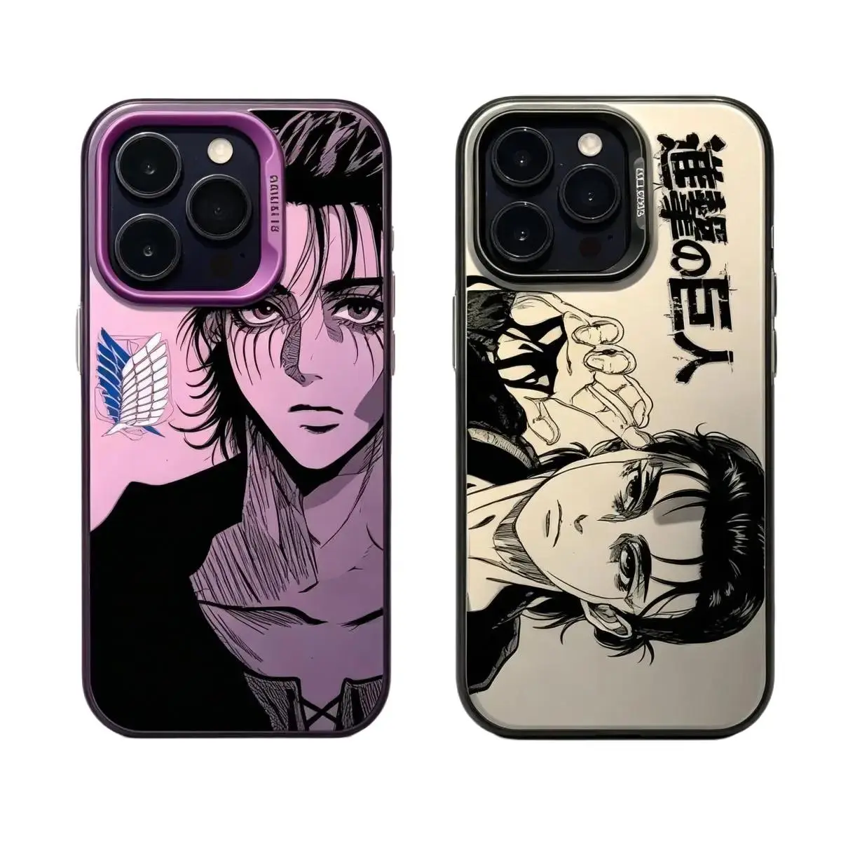 Eren Yeager Attack on Titan Phone Case for iPhone  17/16E 17, 16, 15, 14, 13, 12, 11 Pro Air Plus ProMax and Samsung S26-S20 Ultra Plus FE shock-absorbing phone cases, fashionable gift.