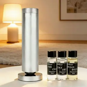 2026 New Smart Aromatherapy Diffuser for Large Room – Covers 1000sqft – Waterless Ultrasonic Quiet Mist – Adjustable Night Light & Timer – Sleep Aid Home Bedroom Essential – Includes 3 Oils