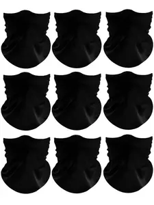 9Pcs/1pcs Set New Milk Silk Headscarf Outdoor Sun Protection Cycling Face Mask Breathable Sweat Absorption Multi-Functional Neck Gaiter Headwear Protective Masks