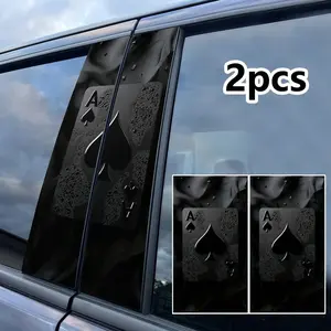 Car Sticker Glossy Vinyl B Pillar Protection Decal, Self-Adhesive Car Window and Wall Decoration, Car Decorative Sticker, Easy Installation, Car Decals, Automobile Decals