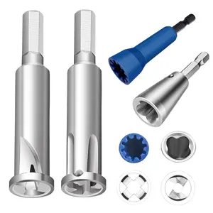 Pcs Wire Twister & Stripper for Drill – Alloy Steel Connector Set, Electric Drill Attachment for Electrical Wire Nut Twisting, Fast Wire Connection, DIY Tool