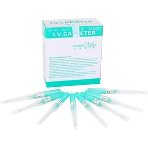 Piercing Needles 50PCS 18G Gauge Steel Catheter Piercing Needle Supply Tattoo Box