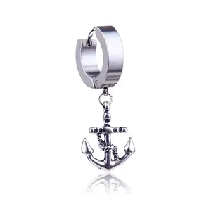 Lighting Bolt Anchor Cross Silver Jewelry Trendy Stylish Casual Hook Earrings One Per Pack Everyday