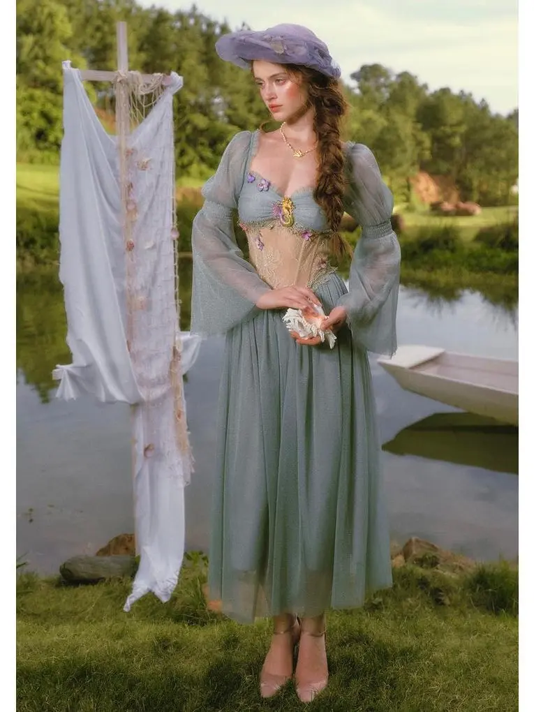 Turquoise Siren Corset Dress