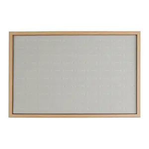 REGALWOVEN Wood Jewelry Trays with Removable Dividers for Drawers, Women's Jewelry Organizer Drawer Inserts  Display Ring Tray Light Brown, 35*24*3cm