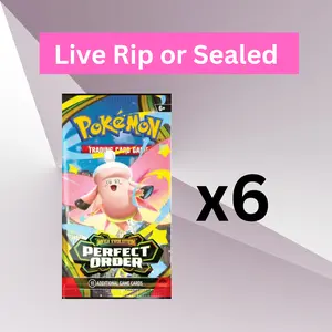 Perfect Order TCG x 6 - English Booster Packs NEW Factory Sealed TCG Cards (6)