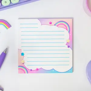 Rainbow Cloud Notepad