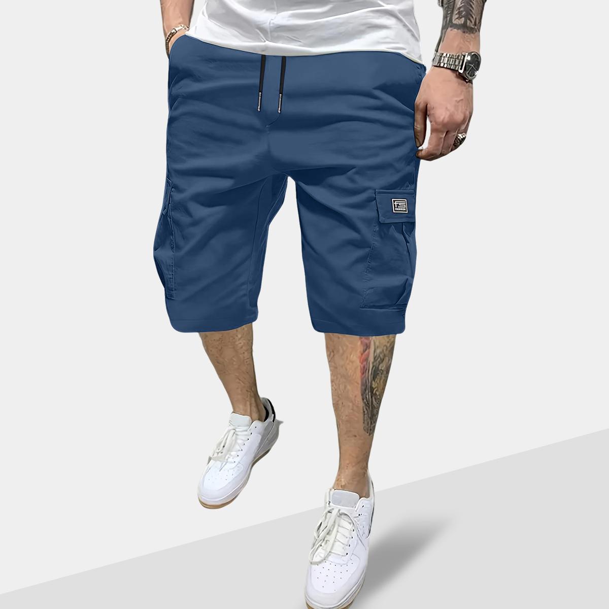 Summervibes-Men’s Summer Cargo Shorts – “Fashion” Label, Multiple Pockets, Utility Work Bottoms, Lightweight Breathable Casual Hiking Shorts, Outdoor Army-Style Combat Shorts, Loose Fit for Everyday Wear,summervibes
