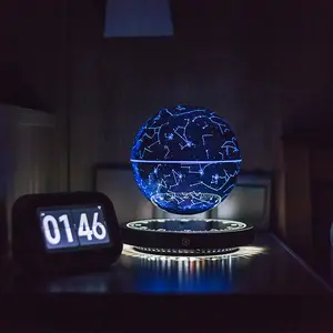 Magnetic Levitating Star Ball, RGB Color Changing Constellation Ball Night Light, Creative Levitating Ball Novelty Light for Home Office Decoration