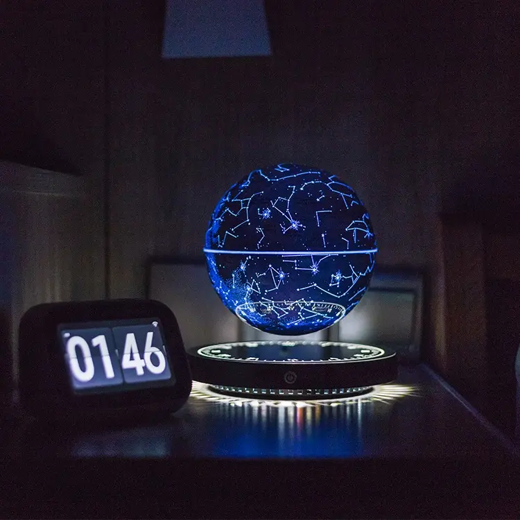 Magnetic Levitating Star Ball, RGB Color Changing Constellation Ball Night Light, Creative Levitating Ball Novelty Light for Home Office Decoration