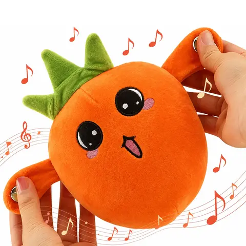 Carrot Electric Plush Toy Set – Interactive Music Plush Toys for Parent-Child Interaction, Couples & Friends Prank Toy, Valentine’s Day & Easter Party Fun Gift for Kids & Adults stuffed animals cute girly gifts