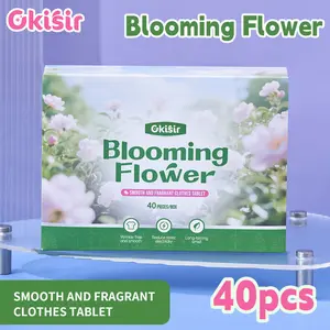 40 Sheets Laundry Softener Tablets, Anti-Static Fabric Freshener for Dryer & Washing Machine, Long-Lasting Scented Sheet