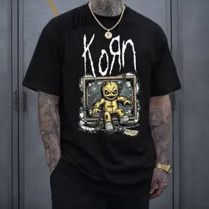 Korn The Serenity Of Suffering Doll Vintage Heavy Cotton Oversize Unisex Nu Metal Dark Gothic Rock Streetwear, T-Shirt Sweatshirt Option