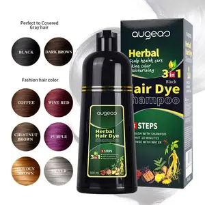 3 in 1 Hair Dye Shampoo - Can Cover Gray Hairs（8 Color Choices），Herbal Ingredients, Natural Tinte, Ammonia-Free, Long lasting,Haircare，For Both Men And Women，Instant Hair Dye Shampoo- Natural Haircoloring