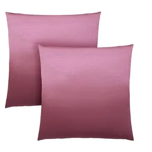 Okak 18IN 2PCS Square Throw Pillows with Insert Included, Decorative Pillows with Hypoallergenic Design, Accent Pillows for Bedroom, Pink