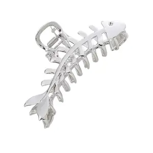 Metal Fishbone Claw Hair Clip