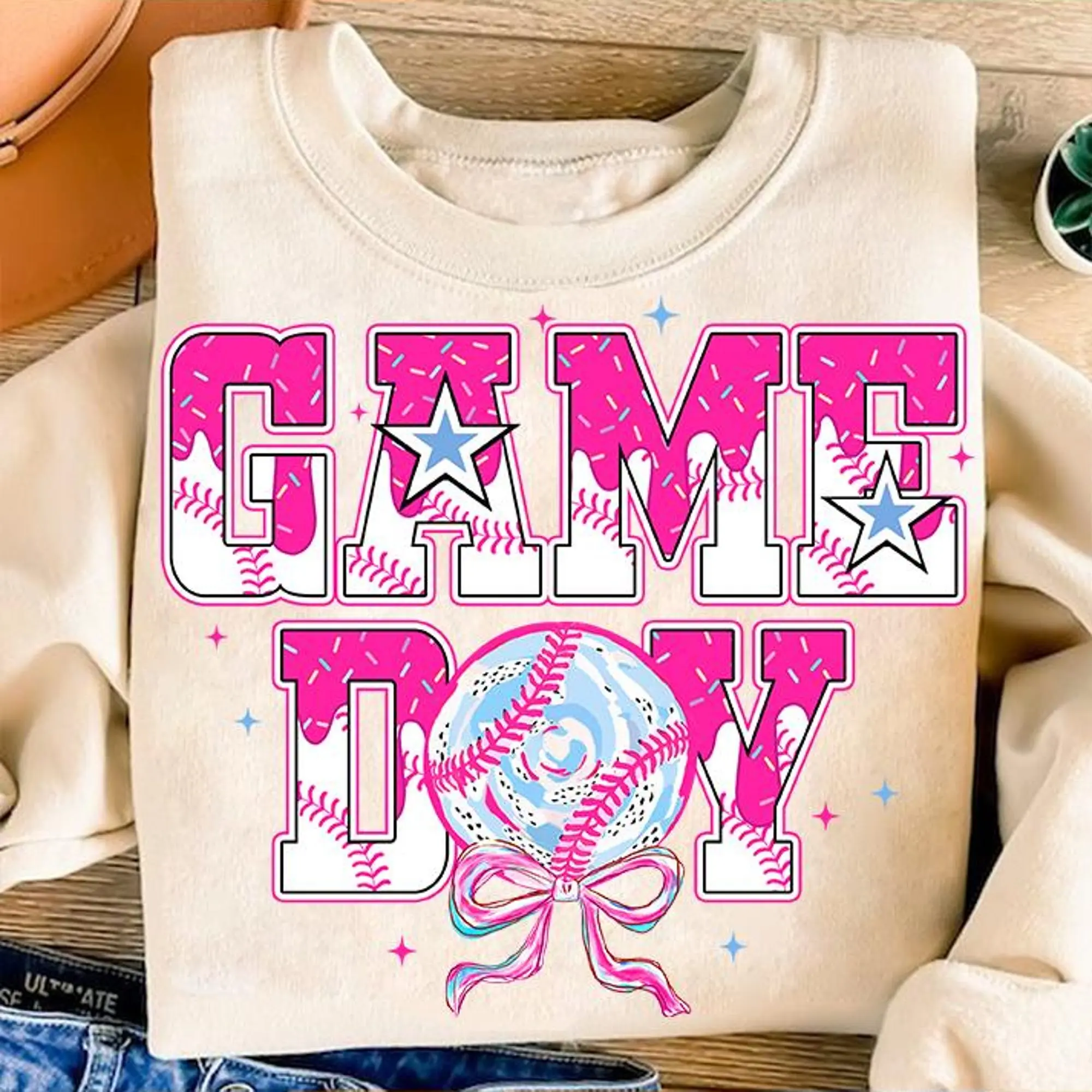 Game Day Baseball Drip Shirt, Baseball Mama Drip Shirt, Baseball Ice Cream Drip Shirt, Mama Baseball Shirt, Baseball Mom Dripping Shirt, Brushstroke Navy Womenswear