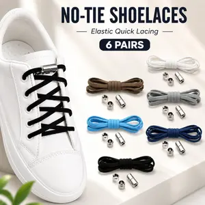No Tie Shoelaces Elastic Shoelaces Strings Shoe Laces Fast Lacing Quick Lazy Laces for Adults Kids Elderly Comfort Sneaker Silk Bedroom Tactical