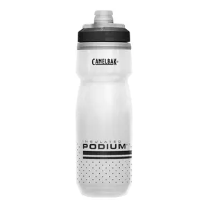 CamelBak Podium Chill Bike Insulated Squeeze Water Bottle White/Black, 21oz