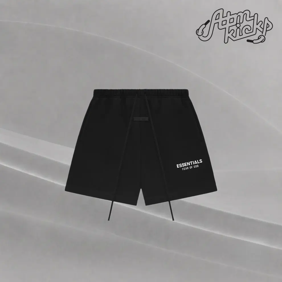 Fear of God Essentials Classic Sweatshort Jet Black Authentic Brand New Fashion Streetwear Hypebeast Limited Gift
