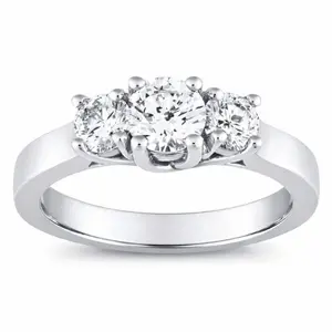 Three-Stone Lab Diamond Ring (2cttw)