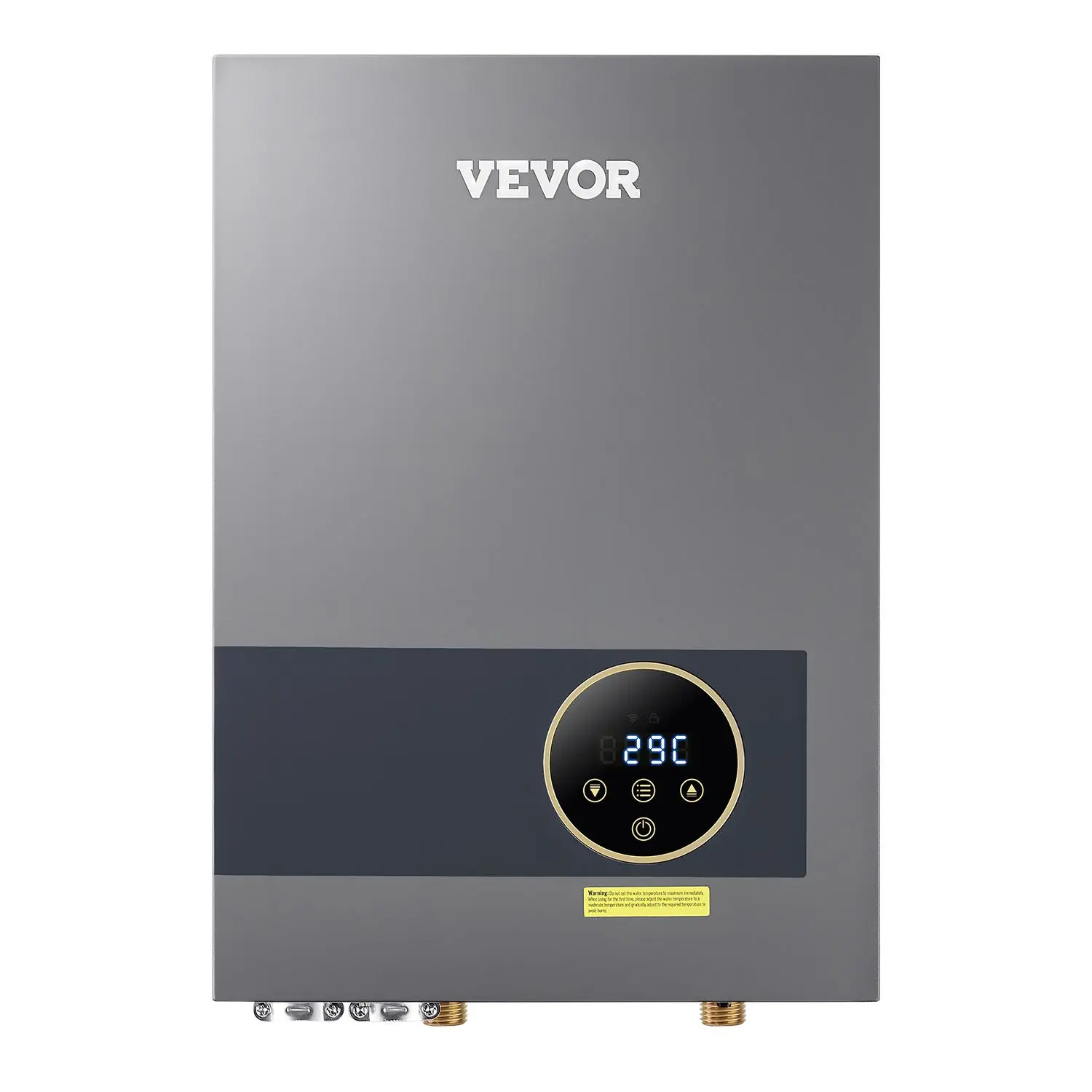 【summerfinds】VEVOR 36kW Tankless Electric Water Heater, 240V Instant Heating Unit, Under-Sink Model with LCD Touch Screen, Child Security Lock, Space-Saving Design for Bathroom, Kitchen (Father's Day Gift Option), 30-60°C/86-140°F
