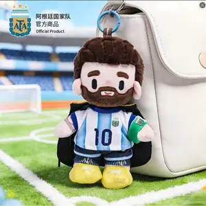 Argentina National Team World Cup Plush Blind Box - 13.5cm Mystery Soccer Doll Bag Pendant & Keychain - Albiceleste World Champion Stuffed Toy Gift for Fans