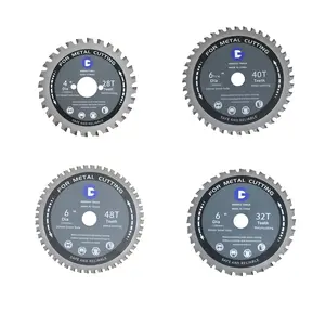 Metal Cutting Blade | 4" 28T · 6" 32T · 6.5" 40T Cermet Carbide Teeth | 5× Longer Life Cuts Rebar, Angle Iron & Channel Steel Heavy-Duty | Precise | Fits All Major Brands