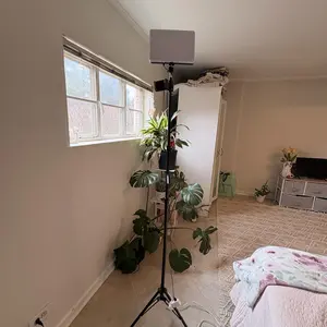 10" LED Square Light Panel with 63" Extendable Stand 3 Color 2200-4500K Studio Lighting for YouTube/TikTok/Instagram Content Creation, Dimmable Brightness, USB Powered, Soft light（1PCS）#valentine's#Spring Break