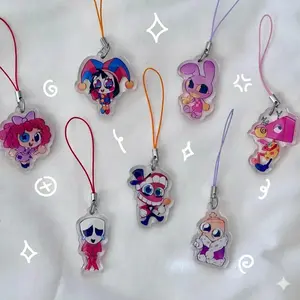 The Amazing Digital Circus Acrylic Keychain | Epoxy Charm | TADC Pomni, Jax | High Quality and Customer Favorite Items #2, 3''x3''