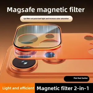 Polarizer Filter Removal iPhone 17/16/15/14 Pro Max Lens Protector Backlight Master Professional Kit ND/CPL/Black Soft Magnetic iPhone 17 Pro Rear Camera Protector