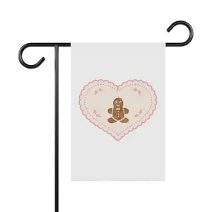 Christmas Gingerbread Man Banner, Holiday Decor, Festive Garland, Xmas Wall Hanging, Coquette Design