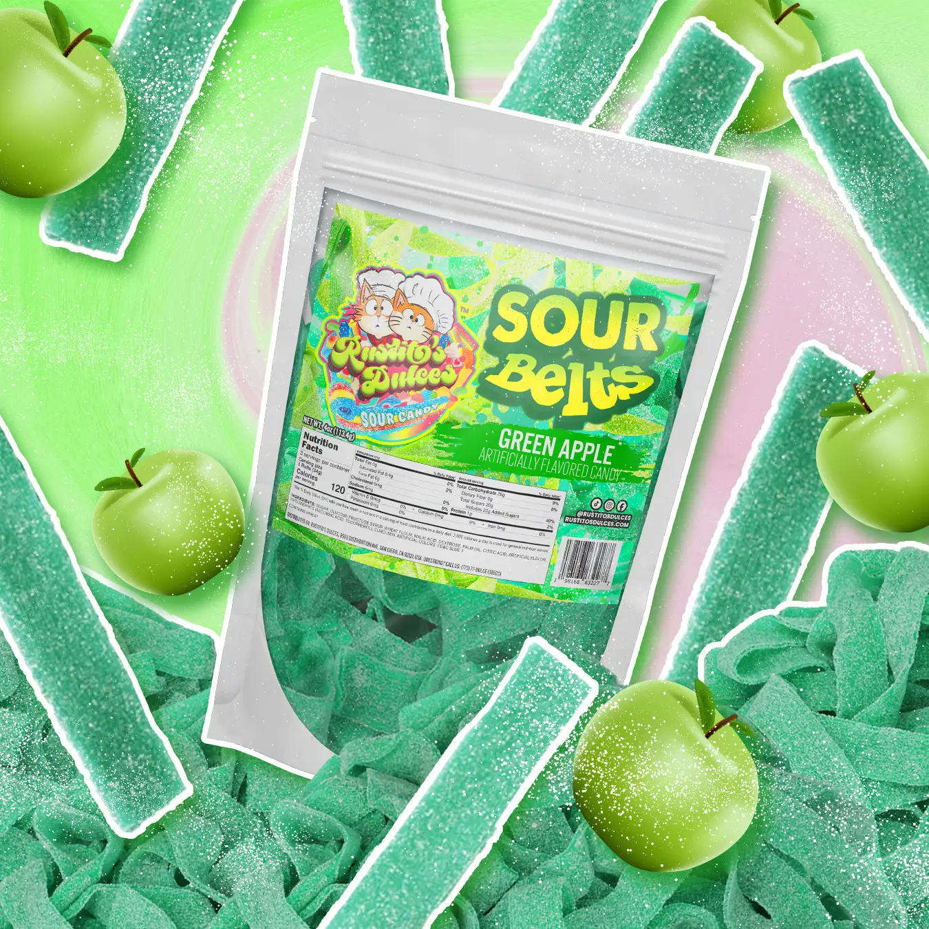 Green Apple Sour Belts