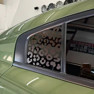 WrappedbyAsh Leopard Print Car Window Decal - Stylish Vehicle Decoration for Car Windows