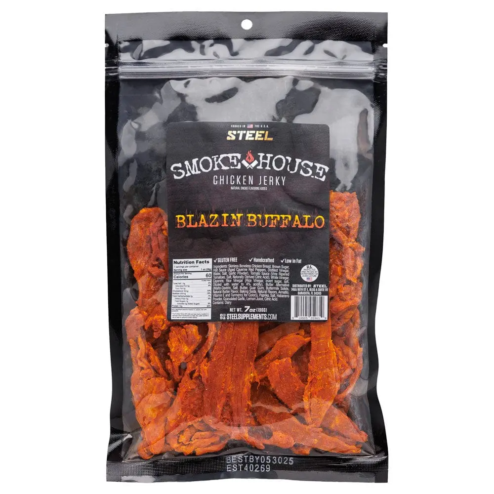 7 oz. Steel Smokehouse Chicken Jerky 7 oz. Steel Smokehouse Chicken Jerky