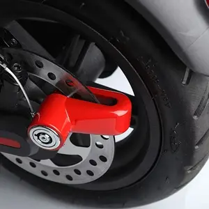 1pcs High-Strength Compact Bicycle Disc Brake Lock, Aluminum alloy/Zinc Alloy Anti-Theft U-Lock for Mountain Bikes, Motorcycles, Electric Scooters, Tricycles, Manual Operation, Corrosion-Resistant, Sleek Design, Durable Construction, Easy to Carry, Polish
