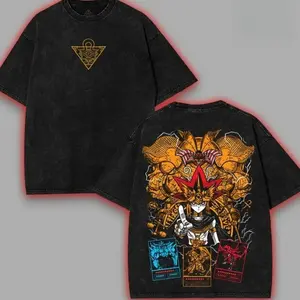 God Card exodia ra obelisk osiris Yugioh Yu-gi-oh Monster Card Yugi Muto anime manga game 2 sided Washed Tshirt hoodie Menswear good graphic tees Yu-Gi-Oh anime merchandise YF9